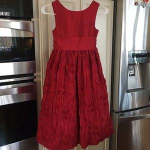 Cinderella Red Rosette Holiday Party Dress size 8